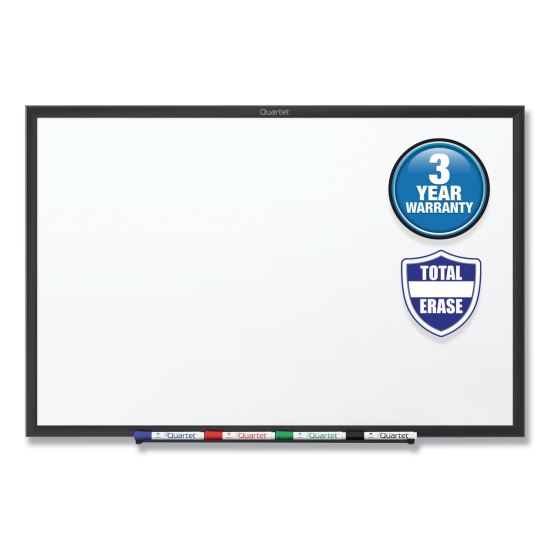 Classic Series Total Erase Dry Erase Board, 96 x 48, White Surface, Black Frame1