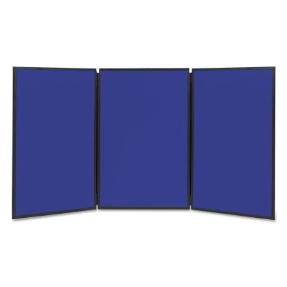 Show-It! Display System, 72 x 36, Blue/Gray Surface, Black Frame1