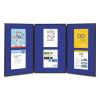 Show-It! Display System, 72 x 36, Blue/Gray Surface, Black Frame2