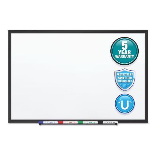 Classic Series Nano-Clean Dry Erase Board, 60 x 36, Black Aluminum Frame1