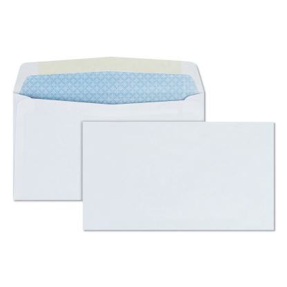 Security Tint Business Envelope, #6 3/4, Commercial Flap, Gummed Closure, 3.63 x 6.5, White, 500/Box1
