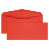 Colored Envelope, #10, Commercial Flap, Gummed Closure, 4.13 x 9.5, Red, 25/Pack1