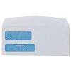 Double Window Security-Tinted Check Envelope, #8 5/8, Commercial Flap, Gummed Closure, 3.63 x 8.63, White, 500/Box2