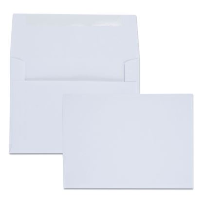 Greeting Card/Invitation Envelope, A-6, Square Flap, Gummed Closure, 4.75 x 6.5, White, 100/Box1