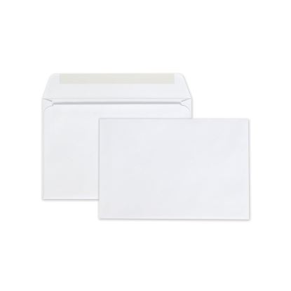 Open-Side Booklet Envelope, #6 1/2, Hub Flap, Gummed Closure, 6 x 9, White, 100/Box1