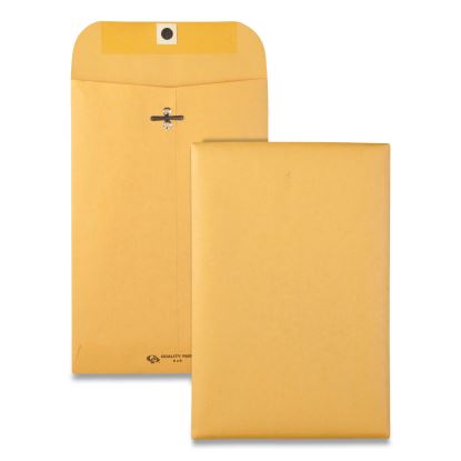 Clasp Envelope, 28 lb Bond Weight Kraft, #55, Square Flap, Clasp/Gummed Closure, 6 x 9, Brown Kraft, 500/Carton1