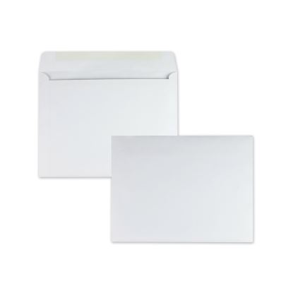 Open-Side Booklet Envelope, #13 1/2, Cheese Blade Flap, Gummed Closure, 10 x 13, White, 100/Box1