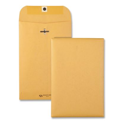 Clasp Envelope, 32 lb Bond Weight Kraft, #1, Square Flap, Clasp/Gummed Closure, 6 x 9, Brown Kraft, 100/Box1