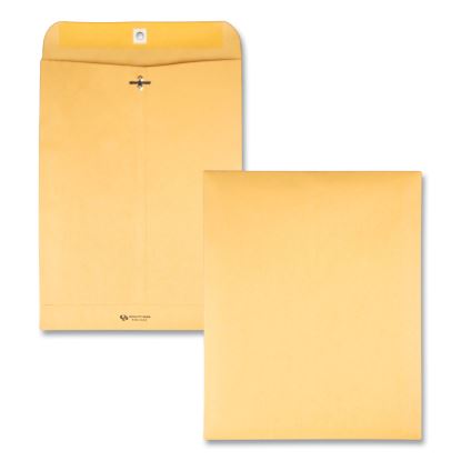 Clasp Envelope, 32 lb Bond Weight Kraft, #12 1/2, Square Flap, Clasp/Gummed Closure, 9.5 x 12.5, Brown Kraft, 100/Box1