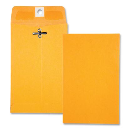 Clasp Envelope, 28 lb Bond Weight Kraft, #15, Square Flap, Clasp/Gummed Closure, 4 x 6.38, Brown Kraft, 100/Box1