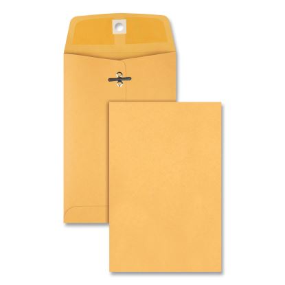 Clasp Envelope, 28 lb Bond Weight Kraft, #35, Square Flap, Clasp/Gummed Closure, 5 x 7.5, Brown Kraft, 100/Box1