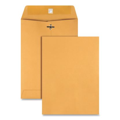 Clasp Envelope, 28 lb Bond Weight Kraft, #75, Square Flap, Clasp/Gummed Closure, 7.5 x 10.5, Brown Kraft, 100/Box1