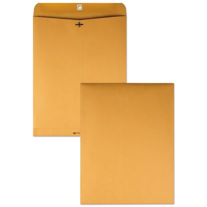 Clasp Envelope, #110, Square Flap, Clasp/Gummed Closure, 12 x 15.5, Brown Kraft, 100/Box1