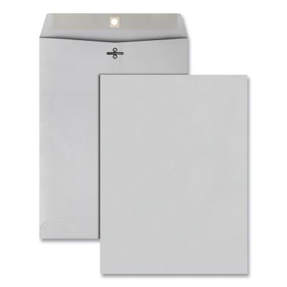 Clasp Envelope, 28 lb Bond Weight Kraft, #90, Square Flap, Clasp/Gummed Closure, 9 x 12, Executive Gray, 100/Box1