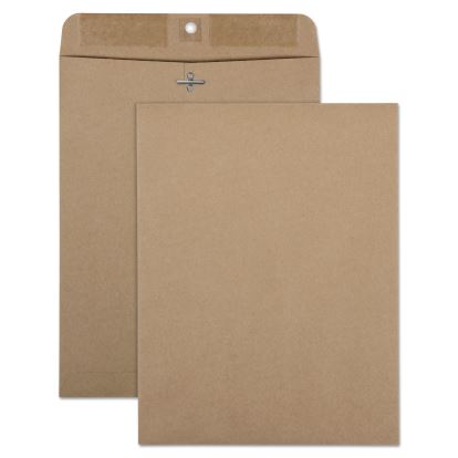 Recycled Brown Kraft Clasp Envelope, #90, Square Flap, Clasp/Gummed Closure, 9 x 12, Brown Kraft, 100/Box1