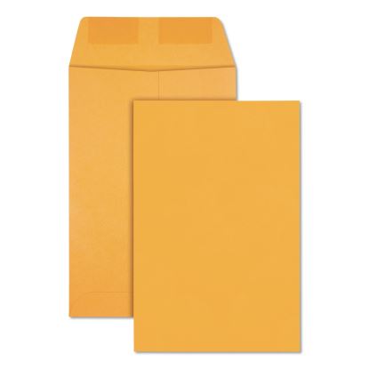 Catalog Envelope, 28 lb Bond Weight Kraft, #1, Square Flap, Gummed Closure, 6 x 9, Brown Kraft, 500/Box1