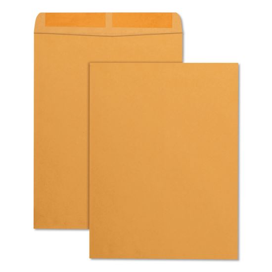 Catalog Envelope, 28 lb Bond Weight Kraft, #13 1/2, Square Flap, Gummed Closure, 10 x 13, Brown Kraft, 250/Box1