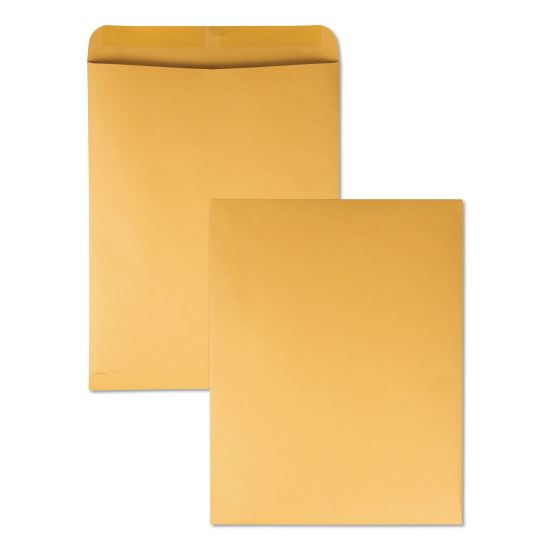 Catalog Envelope, 28 lb Bond Weight Kraft, #15 1/2, Square Flap, Gummed Closure, 12 x 15.5, Brown Kraft, 250/Box1