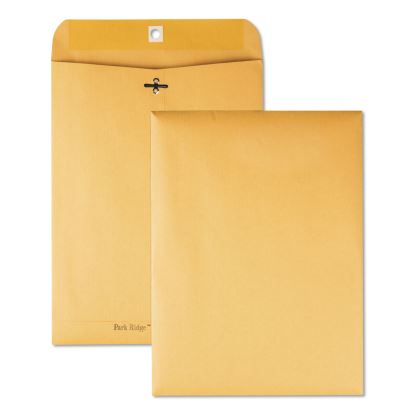 Park Ridge Kraft Clasp Envelope, #90, Square Flap, Clasp/Gummed Closure, 9 x 12, Brown Kraft, 100/Box1