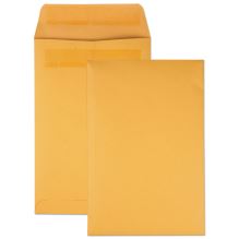 Redi-Seal Catalog Envelope, #1, Cheese Blade Flap, Redi-Seal Closure, 6 x 9, Brown Kraft, 100/Box1
