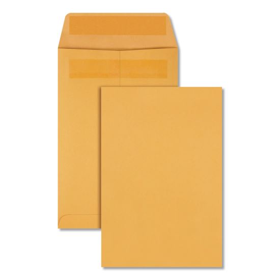 Redi-Seal Catalog Envelope, #1 3/4, Cheese Blade Flap, Redi-Seal Closure, 6.5 x 9.5, Brown Kraft, 100/Box1