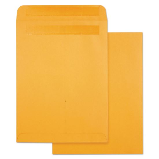 High Bulk Self-Sealing Envelopes, #10 1/2, Cheese Blade Flap, Redi-Seal Adhesive Closure, 9 x 12, Brown Kraft, 100/Box1