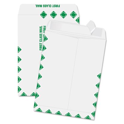 Redi-Strip Catalog Envelope, First Class, #10 1/2, Cheese Blade Flap, Redi-Strip Adhesive Closure, 9 x 12, White, 100/Box1