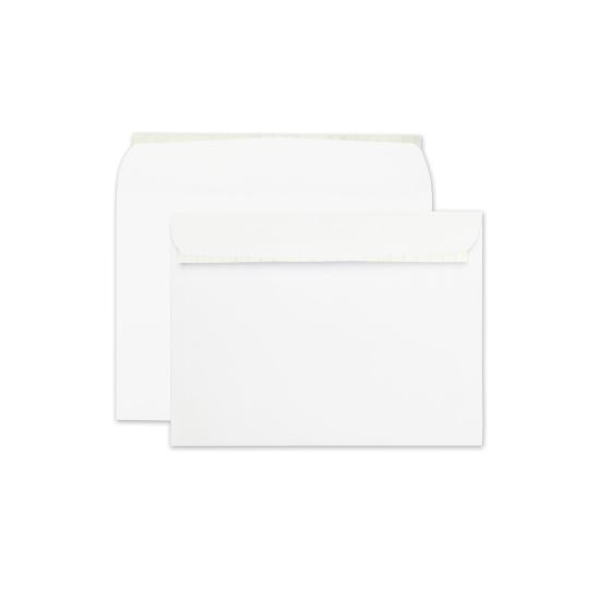 Open-Side Booklet Envelope, #10 1/2, Cheese Blade Flap, Redi-Strip Adhesive Closure, 9 x 12, White, 100/Box1