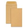 Kraft Coin and Small Parts Envelope, #3, Round Flap, Gummed Closure, 2.5 x 4.25, Brown Kraft, 500/Box1