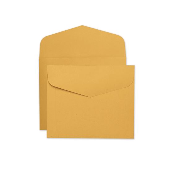 Open-Side Booklet Envelope, #13 1/2, Hub Flap, Gummed Closure, 10 x 12, Brown Kraft, 100/Box1