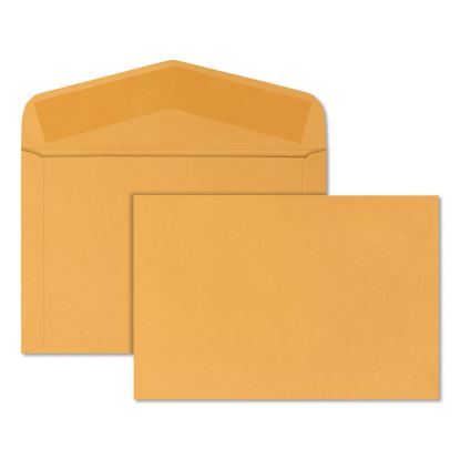 Open-Side Booklet Envelope, #15, Hub Flap, Gummed Closure, 10 x 15, Brown Kraft, 100/Box1