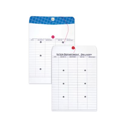 Inter-Department Envelope, #97, Two-Sided Five-Column Format, 10 x 13, White, 100/Box1