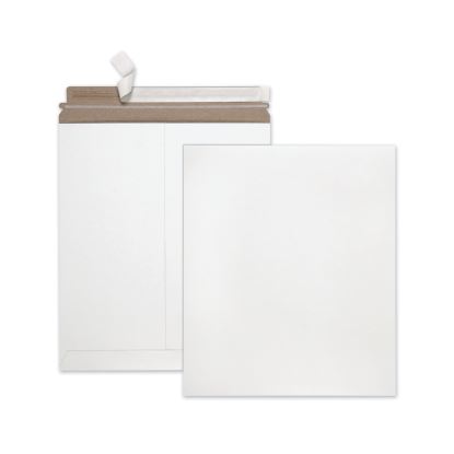 Photo/Document Mailer, Cheese Blade Flap, Redi-Strip Adhesive Closure, 12.75 x 15, White, 25/Box1