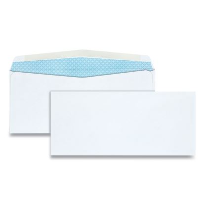 Security Tint Business Envelope, #10, Commercial Flap, Gummed Closure, 4.13 x 9.5, White, 500/Box1