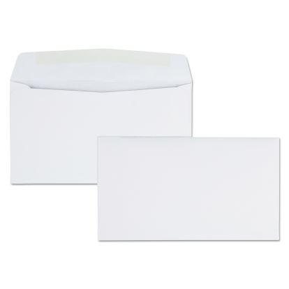 Business Envelope, #6 3/4, Commercial Flap, Side Seam, Gummed Closure, 24 lb Bond Weight Paper, 3.63 x 6.5, White, 500/Box1