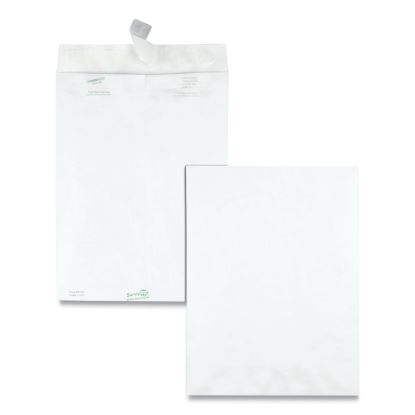 Lightweight 14 lb Tyvek Catalog Mailers, #10 1/2, Square Flap, Redi-Strip Adhesive Closure, 9 x 12, White, 100/Box1