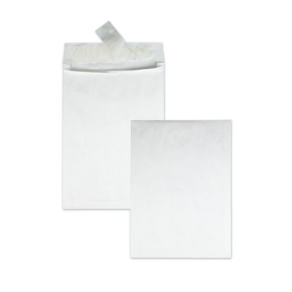 Heavyweight 18 lb Tyvek Open End Expansion Mailers, #13 1/2, Square Flap, Redi-Strip Adhesive Closure, 10 x 13, White, 100/CT1