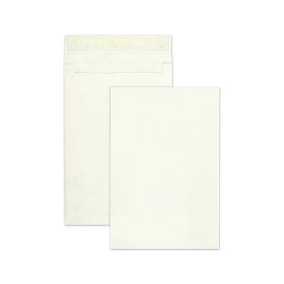 Lightweight 14 lb Tyvek Open End Expansion Mailers, #15 1/2, Cheese Blade Flap, Redi-Strip Closure, 12 x 16, White, 25/Box1