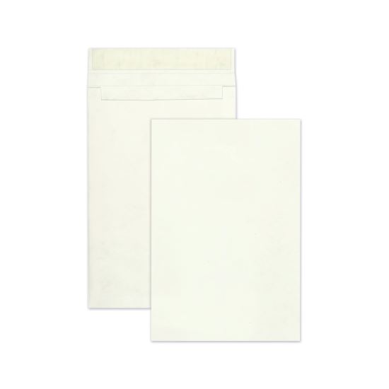 Lightweight 14 lb Tyvek Open End Expansion Mailers, #15 1/2, Cheese Blade Flap, Redi-Strip Closure, 12 x 16, White, 25/Box1