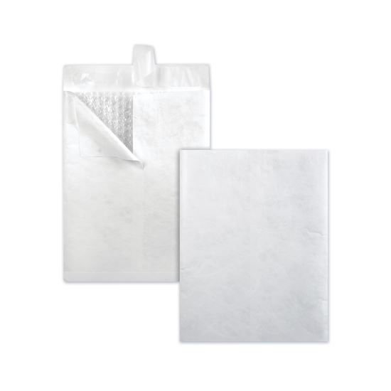 Bubble Mailer of DuPont Tyvek, #2E, Air Cushion, Redi-Strip Adhesive Closure, 9 x 12, White, 25/Box1