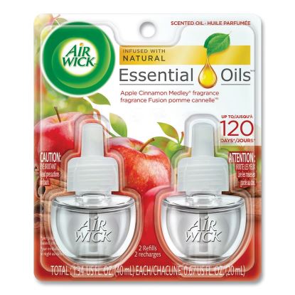 Scented Oil Refill, Warming - Apple Cinnamon Medley, 0.67 oz, 2/Pack1