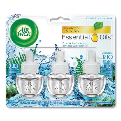 Scented Oil Refill, Fresh Waters, 0.67 oz, 3/Pack, 6 Packs/Carton1