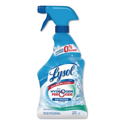 Bathroom Cleaner with Hydrogen Peroxide, Cool Spring Breeze, 22 oz Trigger Spray Bottle, 12/Carton1