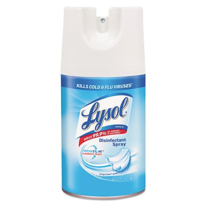 Disinfectant Spray, Crisp Linen, 7 oz Aerosol Spray, 12/Carton1