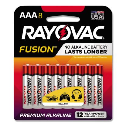 Fusion Advanced Alkaline AAA Batteries, 8/Pack1