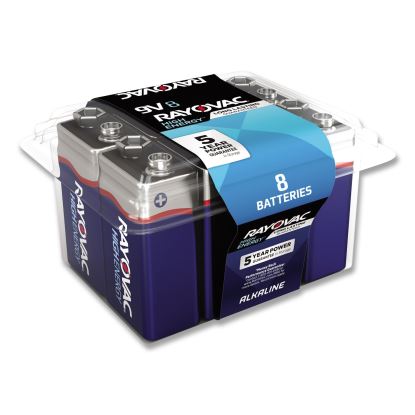 High Energy Premium Alkaline 9V Batteries, 8/Pack1