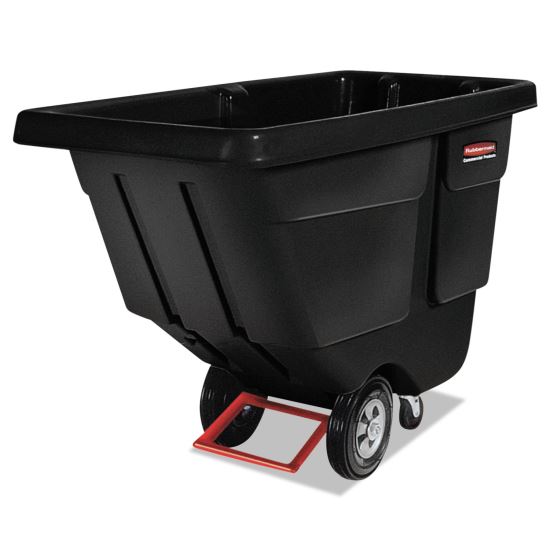 Rotomolded Tilt Truck, Rectangular, Plastic, 450 lb Capacity, Black1