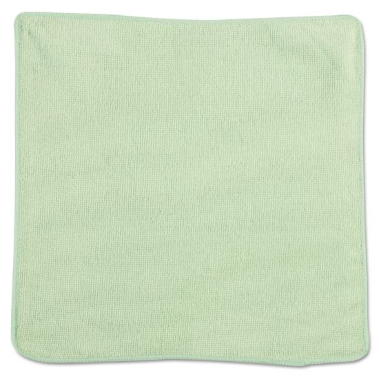Microfiber Cleaning Cloths, 12 x 12, Green, 24/Pack1