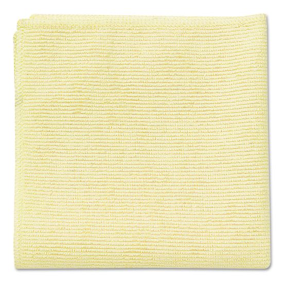 Microfiber Cleaning Cloths, 16 x 16, Yellow, 24/Pack1