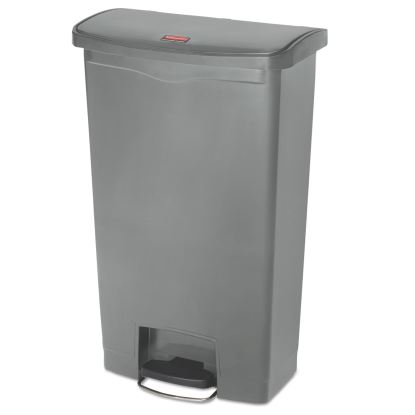 Slim Jim Resin Step-On Container, Front Step Style, 18 gal, Gray1